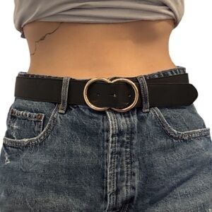 Gold Double Circle Belt